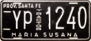 Nummernschilder / Kfz-Kennzeichen Argentinien 1960 1960er Santa Fe