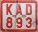 Nummernschilder / Kfz-Kennzeichen Finnland 1964 1960er K = Kansa