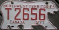 Nummernschilder / Kfz-Kennzeichen Kanada 1977 1970er Northwest Territories
