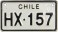 Nummernschilder / Kfz-Kennzeichen Chile 1985 1980er