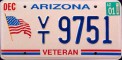 Nummernschilder / Kfz-Kennzeichen USA 1996 1990er Arizona AZ