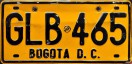Nummernschilder / Kfz-Kennzeichen Kolumbien 2001 2000er Bogota