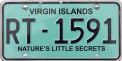 Nummernschilder / Kfz-Kennzeichen Jungferninseln 1996 1990er Virgin Islands, British