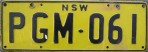 Nummernschilder / Kfz-Kennzeichen Australien 1951 1950er New South Wales NSW