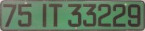 Nummernschilder / Kfz-Kennzeichen Frankreich 1954 1950er CD