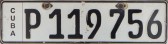 Nummernschilder / Kfz-Kennzeichen Kuba 2013 2010er