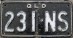 Nummernschilder / Kfz-Kennzeichen Australien 1955 1950er Queensland QLD