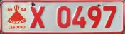 Nummernschilder / Kfz-Kennzeichen Lesotho 1979 1970er GOV