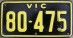 Nummernschilder / Kfz-Kennzeichen Australien 1956 1950er Victoria VIC