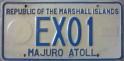 Nummernschilder / Kfz-Kennzeichen Marshallinseln 1987 1980er Majuro Atoll