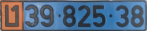 Nummernschilder / Kfz-Kennzeichen Palästinensische Autonom. 1979 1970er Westbank, Tulkam