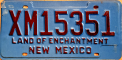 Nummernschilder / Kfz-Kennzeichen USA 1982 1980er New Mexico NM