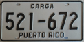 Nummernschilder / Kfz-Kennzeichen Puerto Rico 1986 1980er
