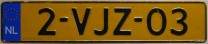 Nummernschilder / Kfz-Kennzeichen Niederlande 2000 2000er