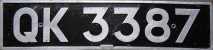 Nummernschilder / Kfz-Kennzeichen Großbritannien 1921 1920er