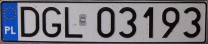 Nummernschilder / Kfz-Kennzeichen Polen 2006 2000er