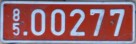 Nummernschilder / Kfz-Kennzeichen Belgien 1954 1950er