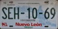 Nummernschilder / Kfz-Kennzeichen Mexiko 2008 2000er Nuevo Leon