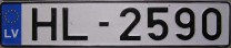 Nummernschilder / Kfz-Kennzeichen Lettland 2004 2000er